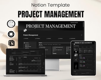 Plantilla de Notion para gestión de proyectos, plantillas de Notion para planificador de proyectos, planificador de Notion, panel de Notion, panel de proyectos, Notion Business