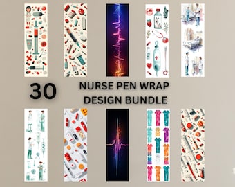 Paquete de sublimación de fundas para bolígrafos de enfermera, fundas para bolígrafos de enfermera PNG, plantilla para fundas para bolígrafos de enfermera, fundas para bolígrafos de epoxi para enfermeras, PNG de enfermera, diseños de sublimación para enfermeras