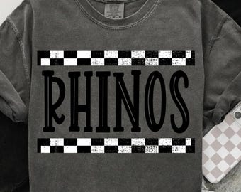 Rinocerontes png, mascota de rinoceronte png, camiseta de espíritu escolar, camiseta de rinoceronte