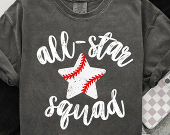 All star squad png, baseball all star png, baseball design, digital download