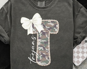 Trojans camo png, Trojans pearl letter, Trojans png, retro football design, checkered Trojans svg