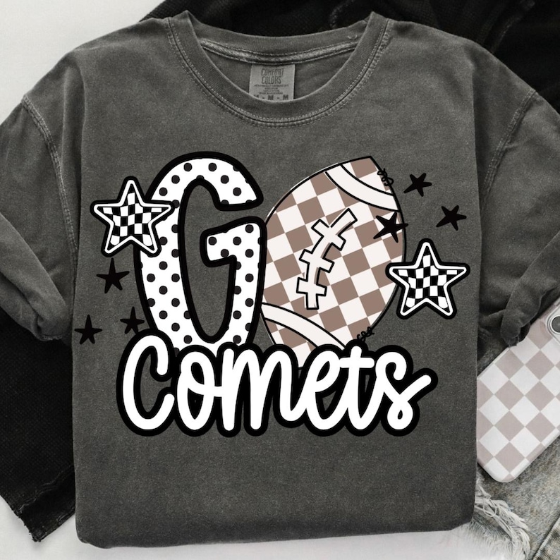 Go Comet Go Comets Png, Checkered Comets Mascot Png, Comets Football Png ...