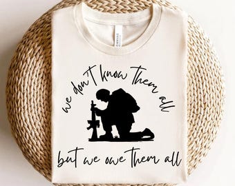 Owe them all png, soldier png, Remember and honor png, USA png, cute USA design, Fourth of July png, Memorial Day png