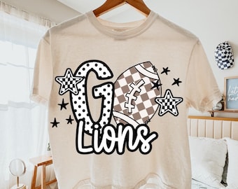 Go lions mascot png, lions png, lions school spirit shirt, lions clipart, lions head png, lions football png