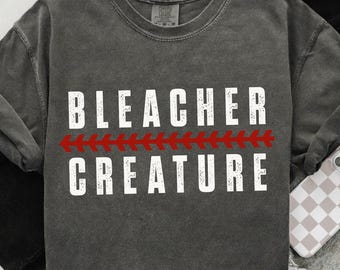 Bleacher creature png, baseball shirt, funny baseball png