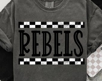 Rebels png, rebels mascot png, school spirit shirt, rebels tshirt