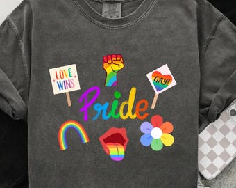 Pride png, lgbtq png, pride tshirt, rainbow design png, pride month png, pride parade outfit, rainbow shirt, lgbtq svg