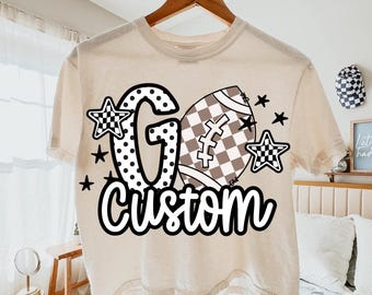 Custom school mascot png, football png, lets go digital download, custom spirit wear, custom digital download, school mascot png