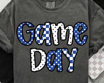 Game day png, game day svg, retro game day png, checkered design png, digital download