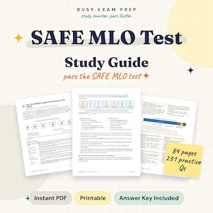 NMLS Mortgage Loan Originator Test Study Guide, SAFE Act and Federal Lending Law, Mortgage Math, 231 Practice Questions With Rationales