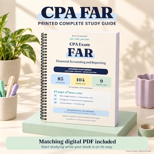 CPA FAR Complete Study Guide, Printed Coil Book with Digital PDF