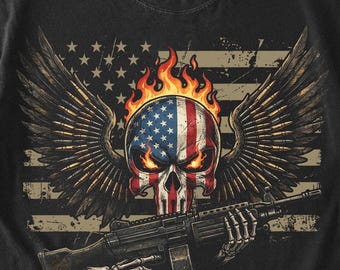 US Army Skull Png, USA Flagge Png, 4th of Jul 2017, Army Shirt, 4