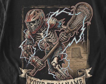 Lacrosse Skull Png, Font Included, Lacrosse Player Png, Lacrosse Season Clipart, Sports Shirt, Lacrosse Team Shirt, Digital Downloads