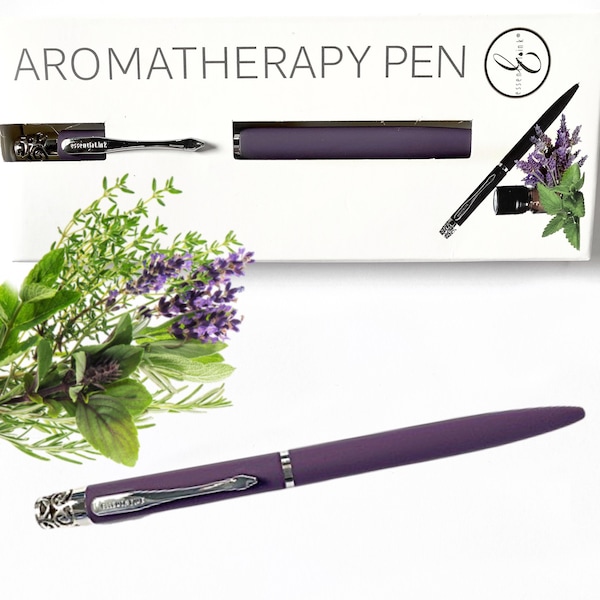 Pens that make ‘Scents’ Purple Aromatherapy pen/ Essential oil pen/ Diffuser Pen/ Ball point Pen/ Stationary