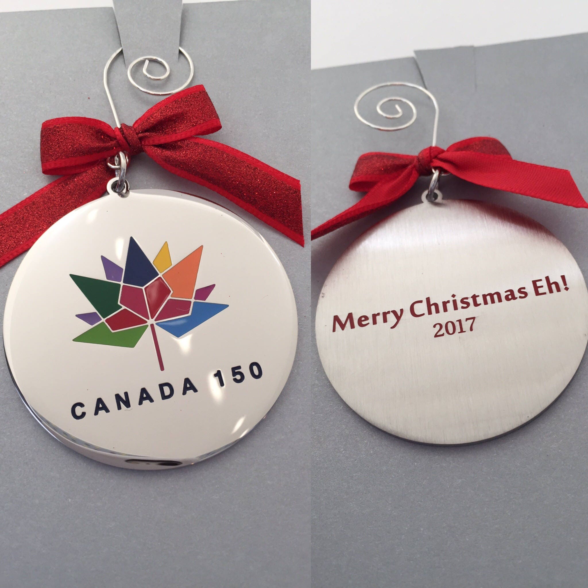 Christmas Ornament/ Canada 150 keepsake/ 'Merry Christmas  Etsy