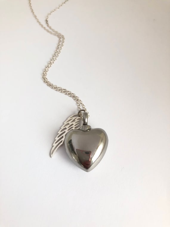 Heart Cremation Necklace Urn Jewelry Pet Angel - Jewelry Heart Urn Pendant Heart Cremation Necklace Urn Jewelry Pet Angel - Jewelry Heart Urn Pendant