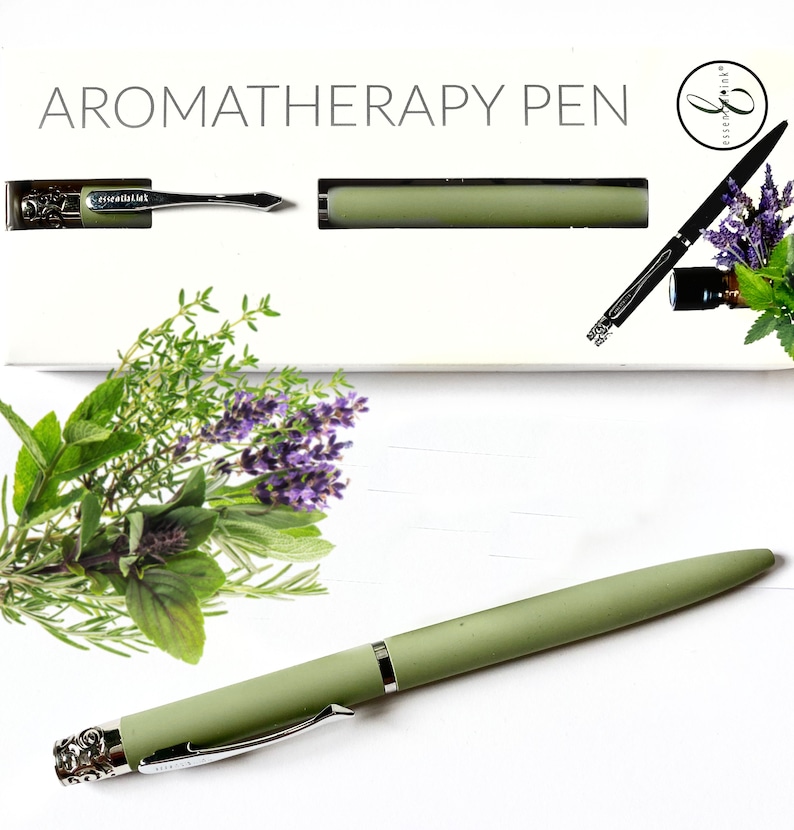 Sage Green Aromatherapy pen/ Essential oil pen/ Diffuser Pen/ Etsy