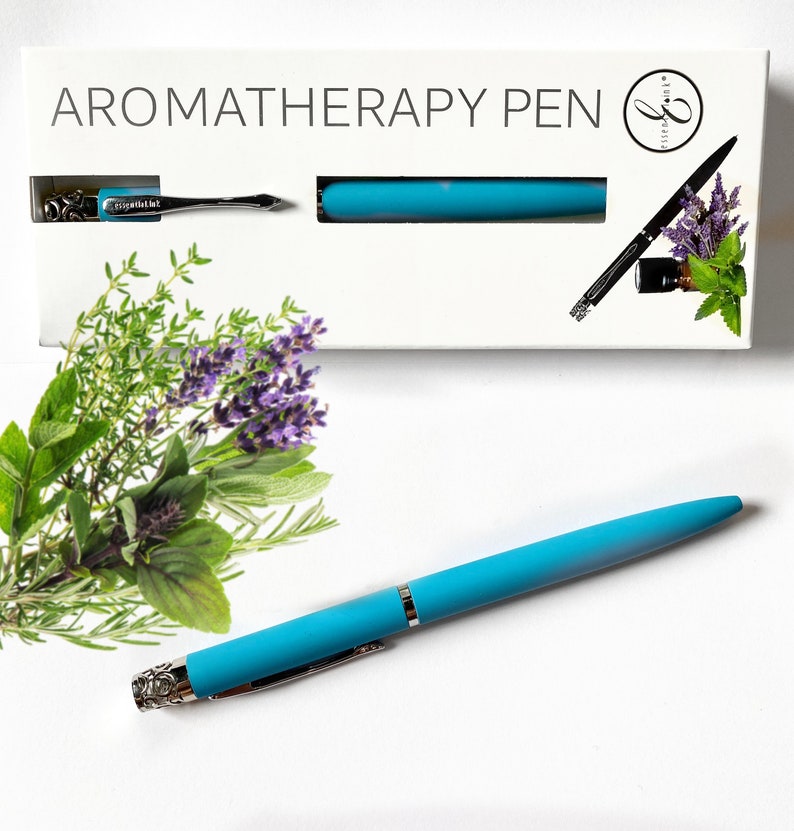 Turquoise Blue Aromatherapy pen/ Essential oil pen/ Diffuser Etsy