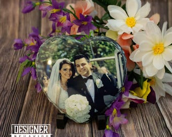 Personalized Heart Memorial Slate