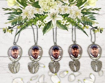 Memorial Car Charm – Personalized Photo Keepsake | Sympathy Gift | In Loving Memory Car Accessory
