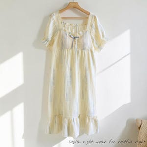 night dresses short Date Night Dresses Mini Pleated Short Sleeves V-Neck Casual Ecru White Dress