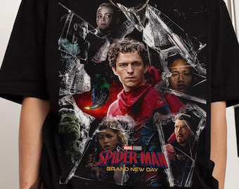 Vintage Spider-Man Brand New Day T-Shirt: Spiderman Marvel T-shirt, Tom Holland Spidey Tee, MCU Avengers Spiderman Shirt, Brand New Day tee