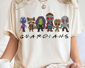 Guardians Of The Galaxy Shirt, Marvel Guardians Characters T-shirt by Comfort Colors