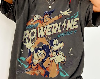Vintage Disney A Goofy Movie Powerline Stand Out World Tour T- Shirt, Disneyland Family Matching Tee, Magic Kingdom WDW Birthday 2026 Gift