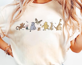 Camiseta de Winnie the Pooh y sus amigos, Disney Pooh, Disneyland, Pooh Bear, Disney, sudadera con capucha para viajes a Disney