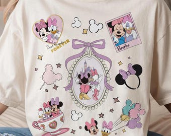 Retro Disney Besties Shirt, Minnie Mouse Daisy Duck Best Friends Tee, Girls Just Wanna Have Fun Magical Shirt, Disney Friends Vacation Gifts