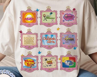 Retro Disney Channel Movie Television T-Shirt, Disneyland Family Matching Shirt, Disney Channel High School Musical Hannah Montana Shirt