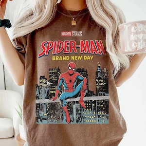 Retro 90's Spider Man Homage T-Shirt, Spider-Man Fan Tee Graphic T-Shirt, Retro Spiderman Comic Shirt, Marvel Avengers Spiderman Sweatshirt image 1