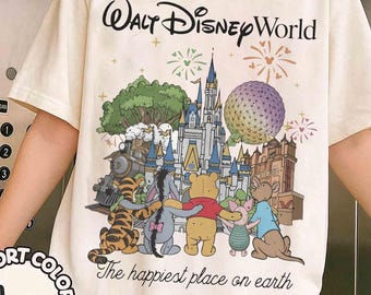 Comfort Colors Winnie The Pooh And Friends Shirt, Disney Pooh Shirt, Disneyland Shirt, Pooh Bear Shirt, Disney Shirt, Disney Trip Sweatshirt