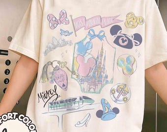Comfort Colors Disney Magical Castle Shirt, Magic Kingdom Blue Coquette Shirt, Most Magical Place Shirt, Disneyworld Trip, Disney Castle Tee
