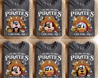 Mickey Pirate shirt, Disney Cruise Shirt, Yo Ho Yo Ho tee, Pirates of the Caribbean, family trip tee, Pirate Life Disney shirt