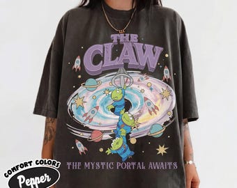Retro Toy Story Aliens The Claw Shirt, Pizza Planet The Mystic Portal Awaits, Disney Pixar Toy Story 5 Shirt, Disneyland Pizza Planet Trip