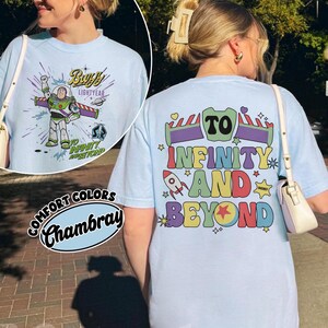 Retro Buzz Lightyear To Infinity And Beyond-shirt, Toy Story Space Ranger-T-shirt afbeelding 6