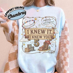Vintage I Knew It I Knew You Shirt, TS and Toy Story 5 Friendship Shirt, Woody Buzz Lightyear Tee, Disneyland Toy Story Family Matching Tees image 6