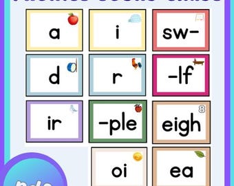 Complete Phonics Sound Cards with Keywords