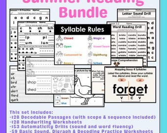 Huge Summer Literacy Bundle