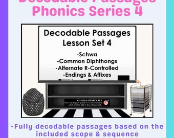 Decodable Passages Series 4 (Schwa, Diphthongs, Alternate R-Controlled, Affixes)