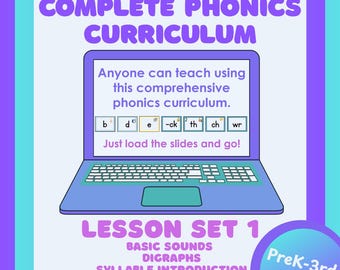 Phonics Series 1 (Basic Sounds, Common Digraphs & Introduction to Syllables)