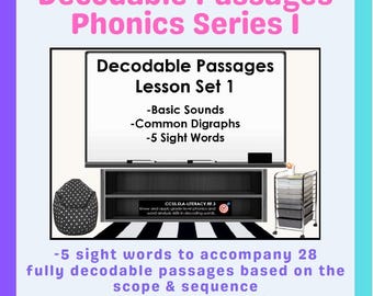 Decodable Passages Series 1 (Basic Sounds & Digraphs)