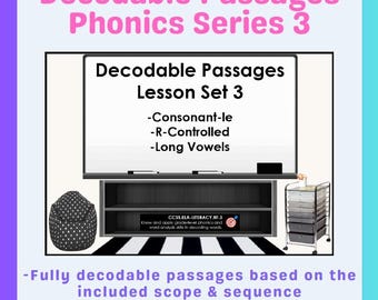 Decodable Passages Series 3 (Consonant-le, R-Controlled, Long Vowels)