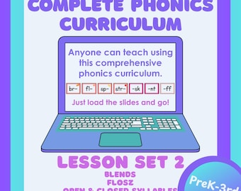 Phonics Series 2 (Blends & FLOSZ with Open and Closed Syllables)