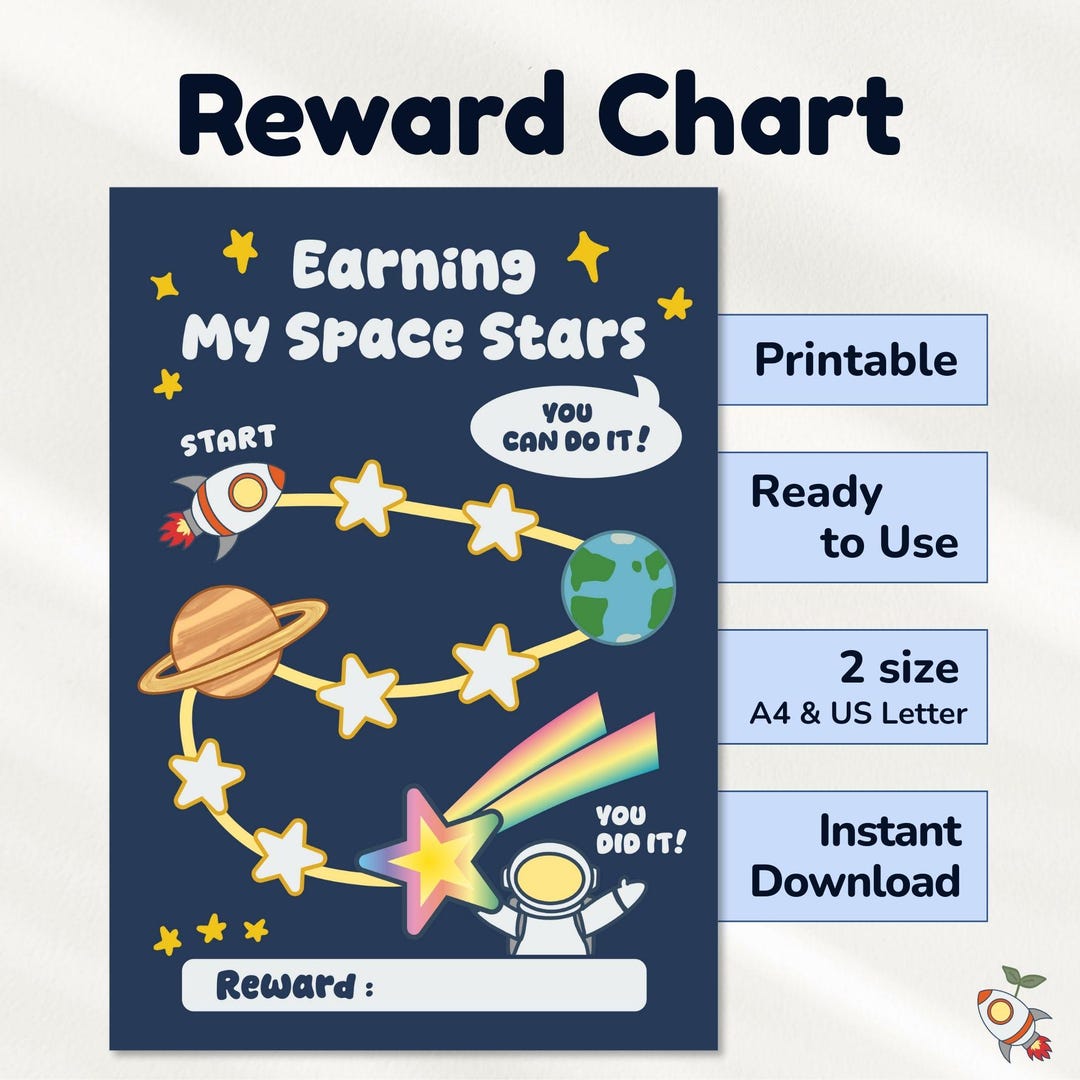 Kids Reward Chart Printable Behavior Chart for Kids Chore Chart Star ...