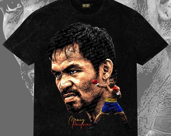 Manny Pacquiao Big Head PNG | Vintage Comic Boxing Artwork (Digital Download)