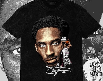 Retro Kobe Bryant Big Head PNG | Vintage Comic Style Basketball Artwork (Digital Download)
