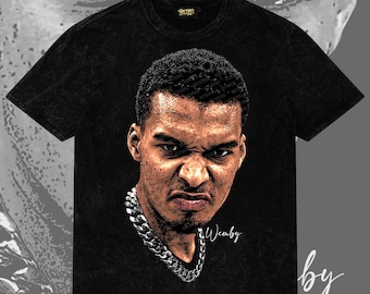 Victor Wembanyama Big Head PNG | Vintage Comic Style Basketball Artwork (Digital Download)