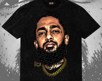 Nipsey Hussle Head PNG | Vintage Comic Hip Hop Artwork (Digital Download)